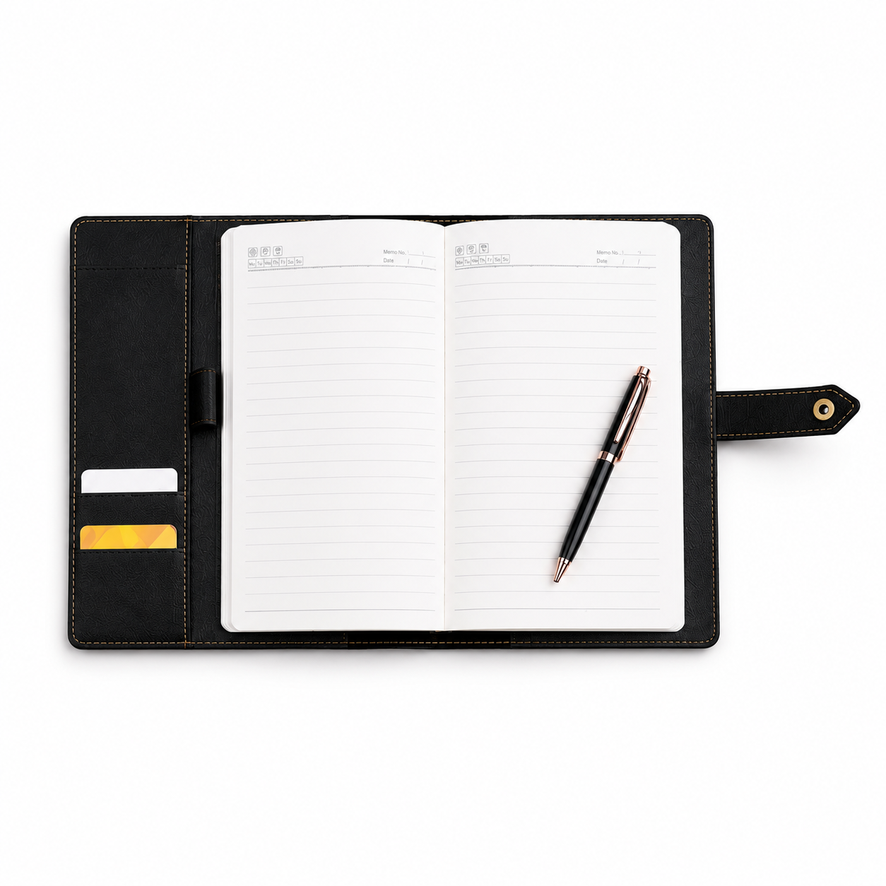 A5 NOTBOOK DETACHABLE COVER / ORGANIZER SLOTYS MYC 09 BLACK / MYC 010 BROWN image 3