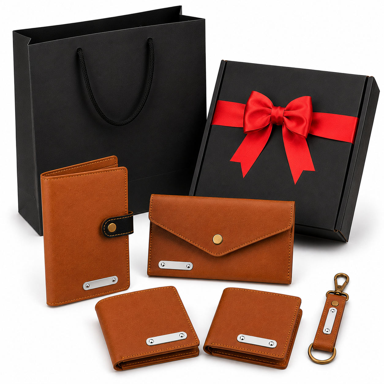 LIFESTYLE COMBO 01 -5 IN 1 ( BROWN ) MENS WALLET/ LADIES WALLET / CHEQUE  BOOK HOLDER / CARDHOLDER / KEYCHAIN image 5