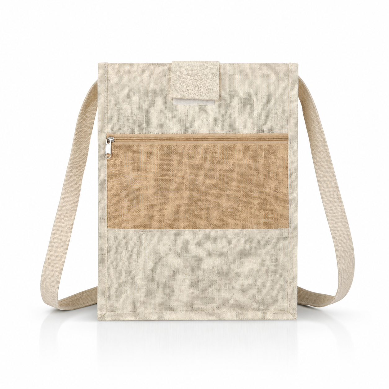 LONG HANDLE FOR EASY SHOULDER CARY / FRONT POKET FOR QUICK ACCESS / SPACIOUS , STURDY & ECO-FFRIENDLY / IDEAL FOR DAILY USE , SHOPPING , OR GIFTING
