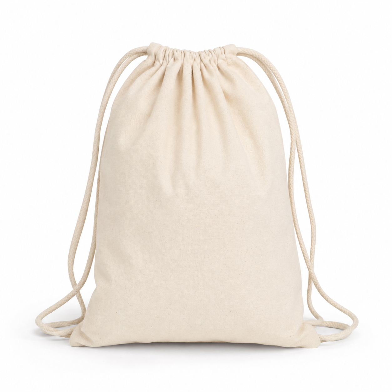 CANVAS DRAWSTRING BIG WHITE