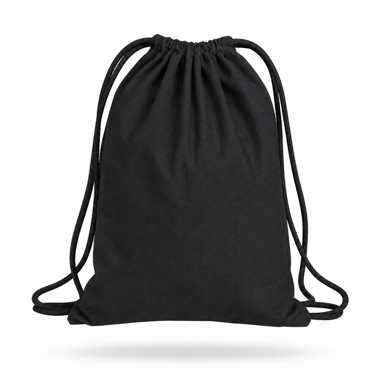 CANVAS DRAWSTRING BIG BLACK  image 2