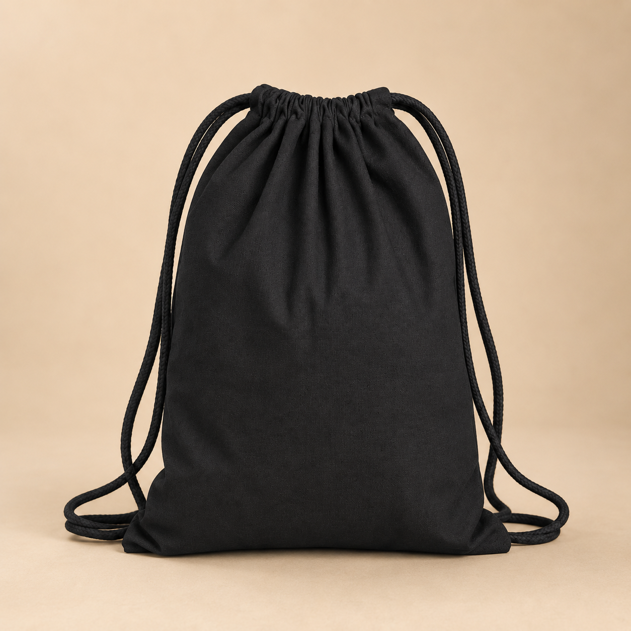 CANVAS DRAWSTRING BIG BLACK  image 3