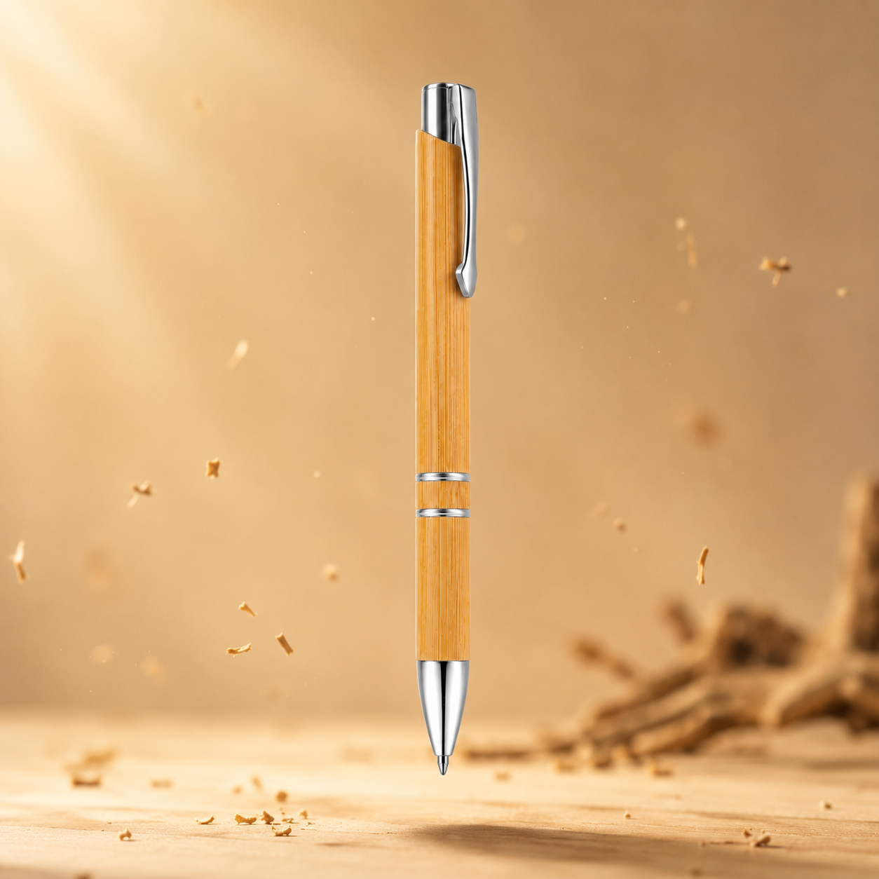 BP2 BAMBOO BALL PEN WITH DOUBLE RING DESIGN image 3