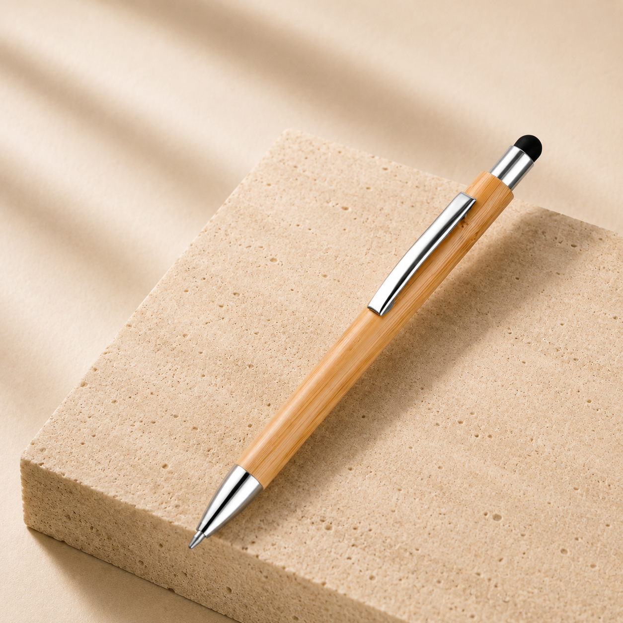 BP6 Bamboo Ball Pen with Stylus image 2