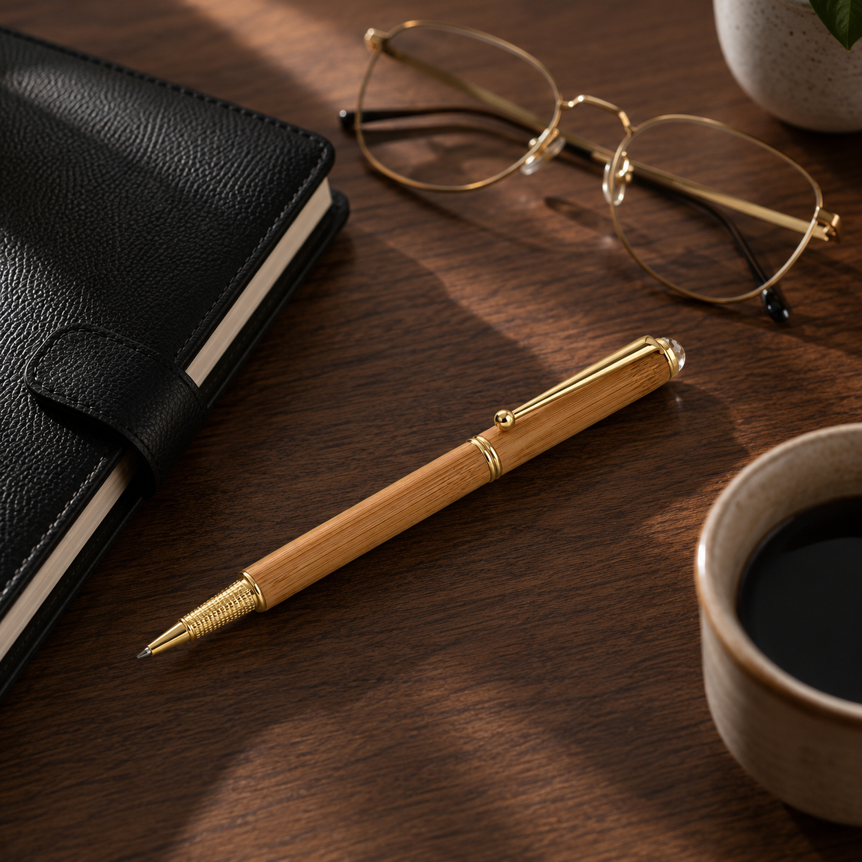 BP 7 Bamboo Roller Ball Pen (Diamond Pen) image 3