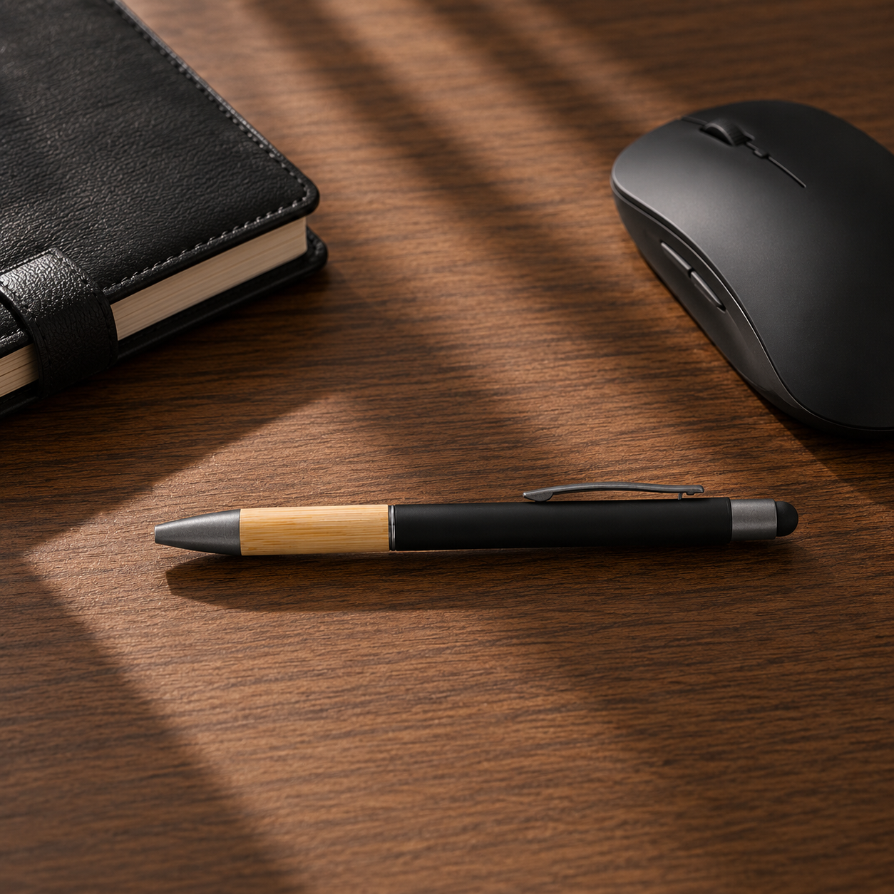 BP8 Metal Pen with Bamboo Grip