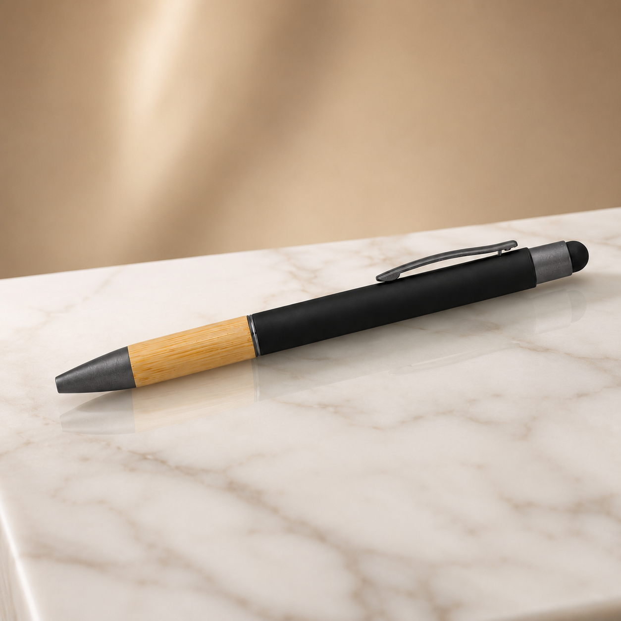 BP8 Metal Pen with Bamboo Grip image 3