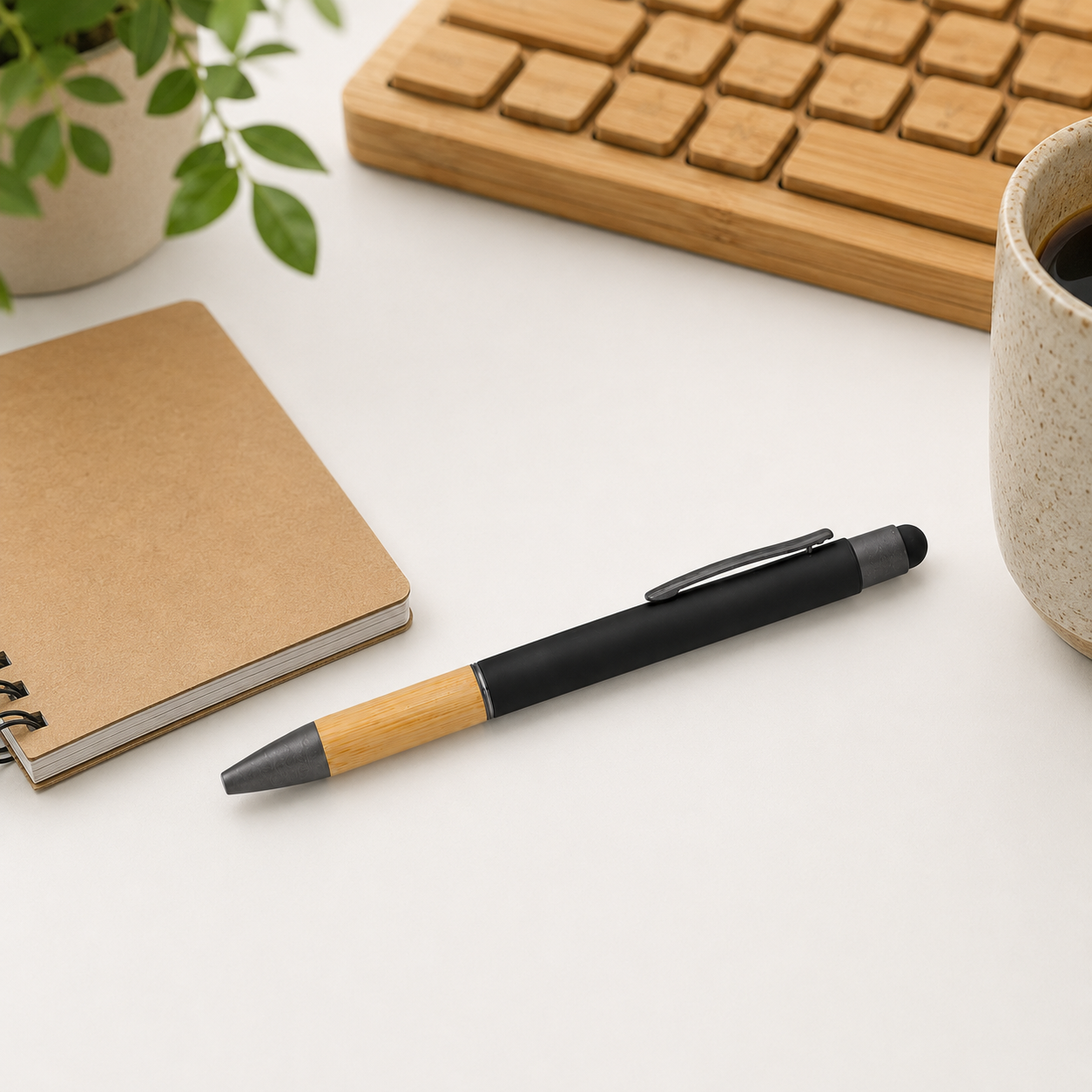 BP8 Metal Pen with Bamboo Grip image 4
