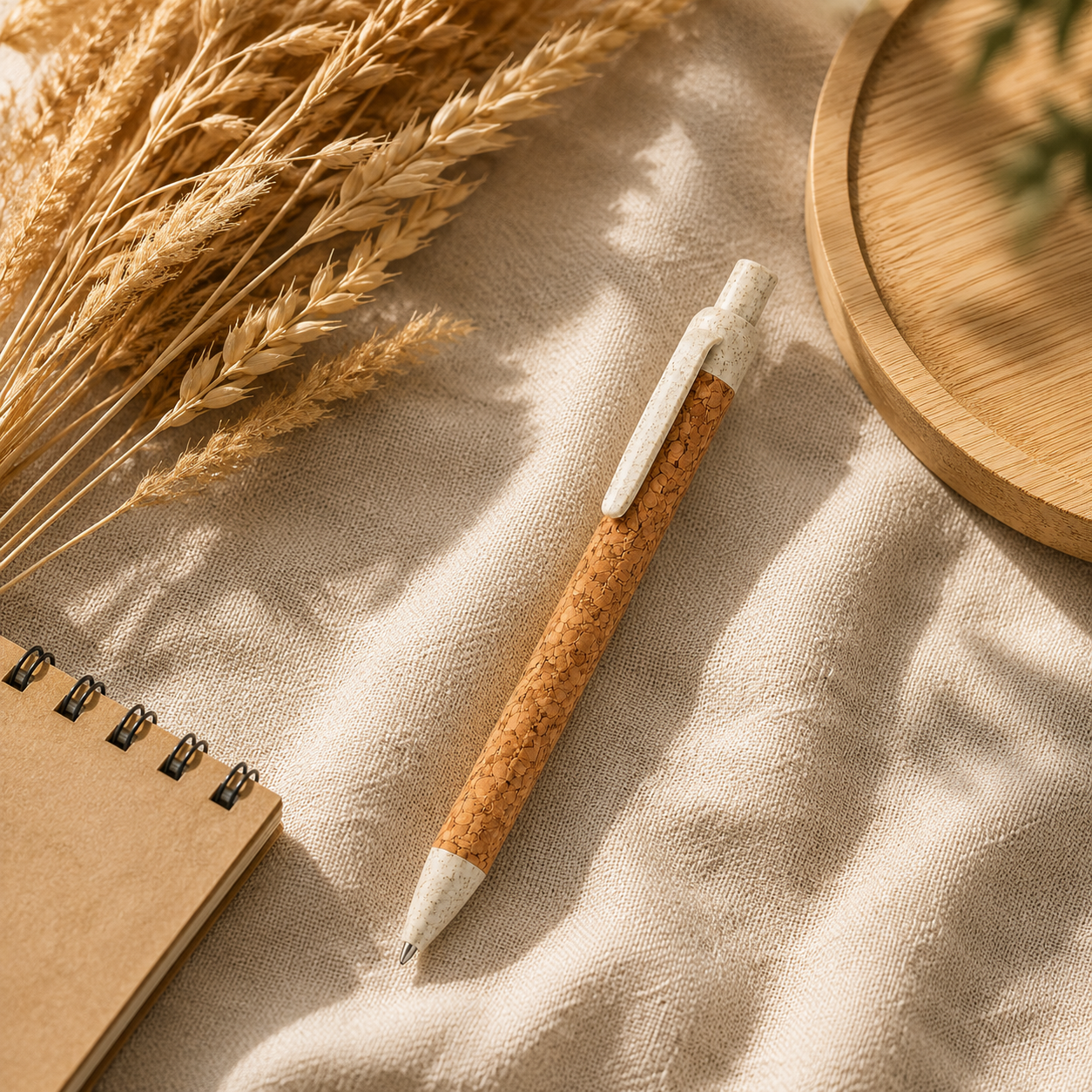 OP1 Eco Friendly Cork Pen with Wheat Straw Parts image 5