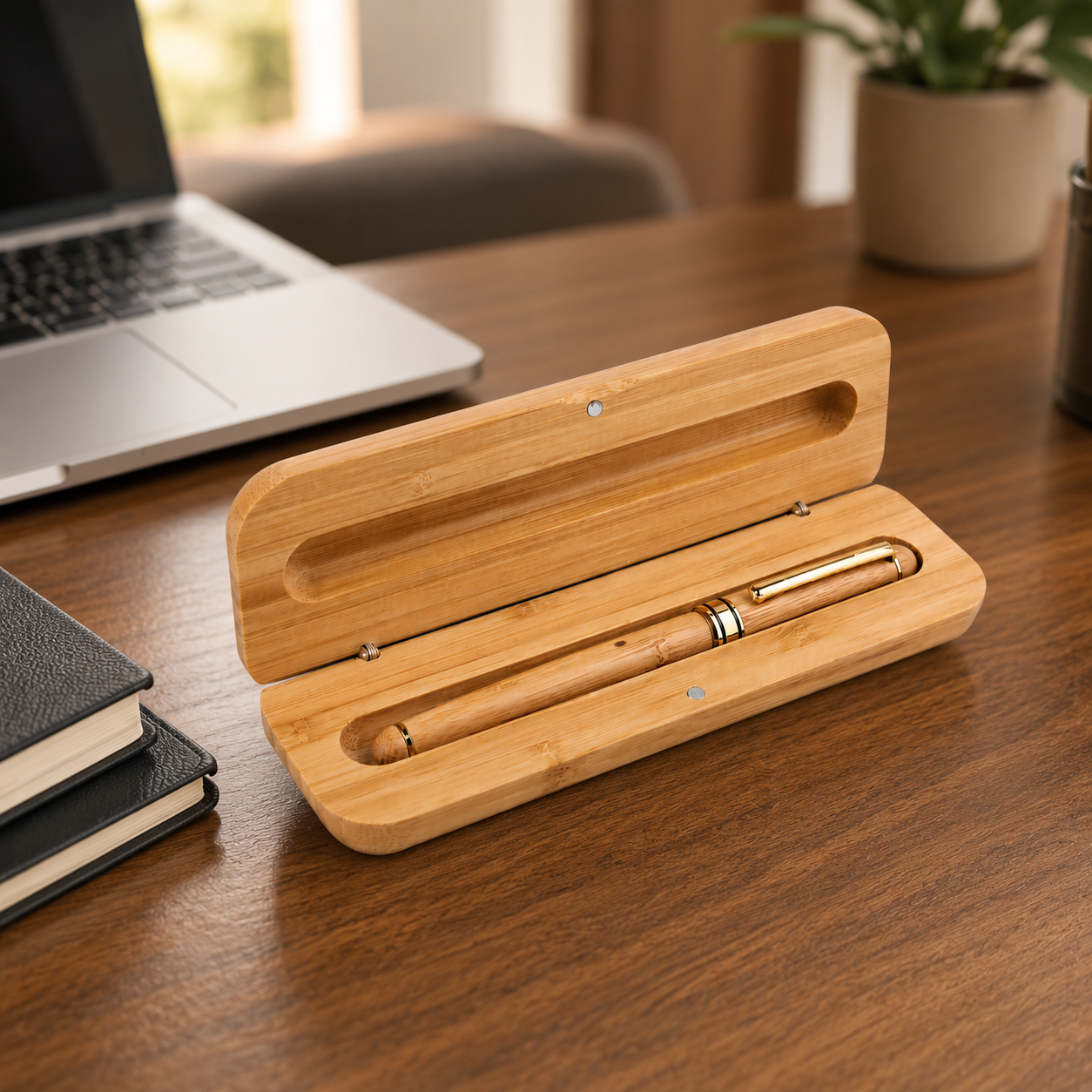 PB4 Bamboo Magnetic Gift Box for 1 Pen image 5