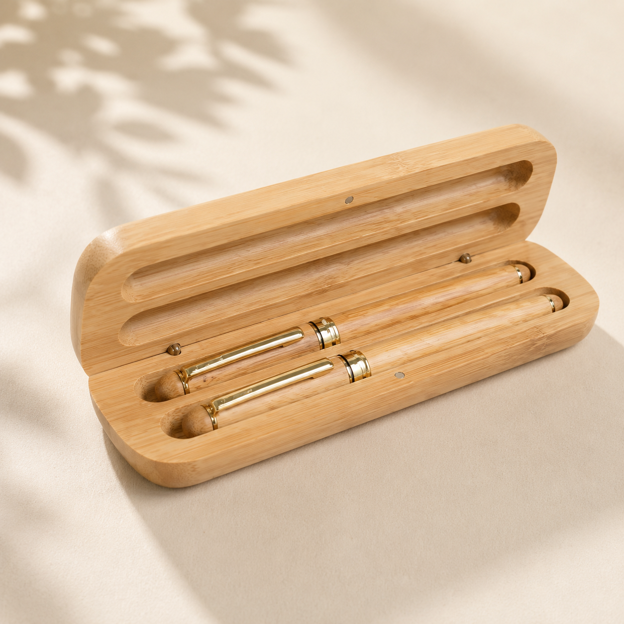 PB5 Bamboo Magnetic Gift Box for 2 Pen