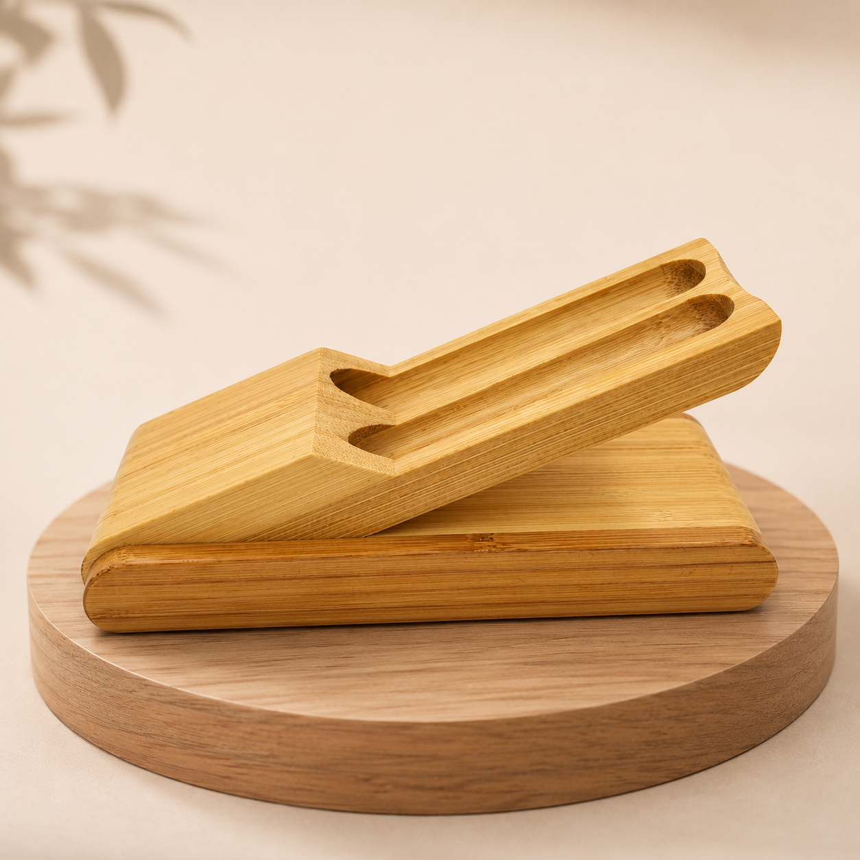 PB6 Bamboo Gift Box cum pen standee for 2 Pen image 4