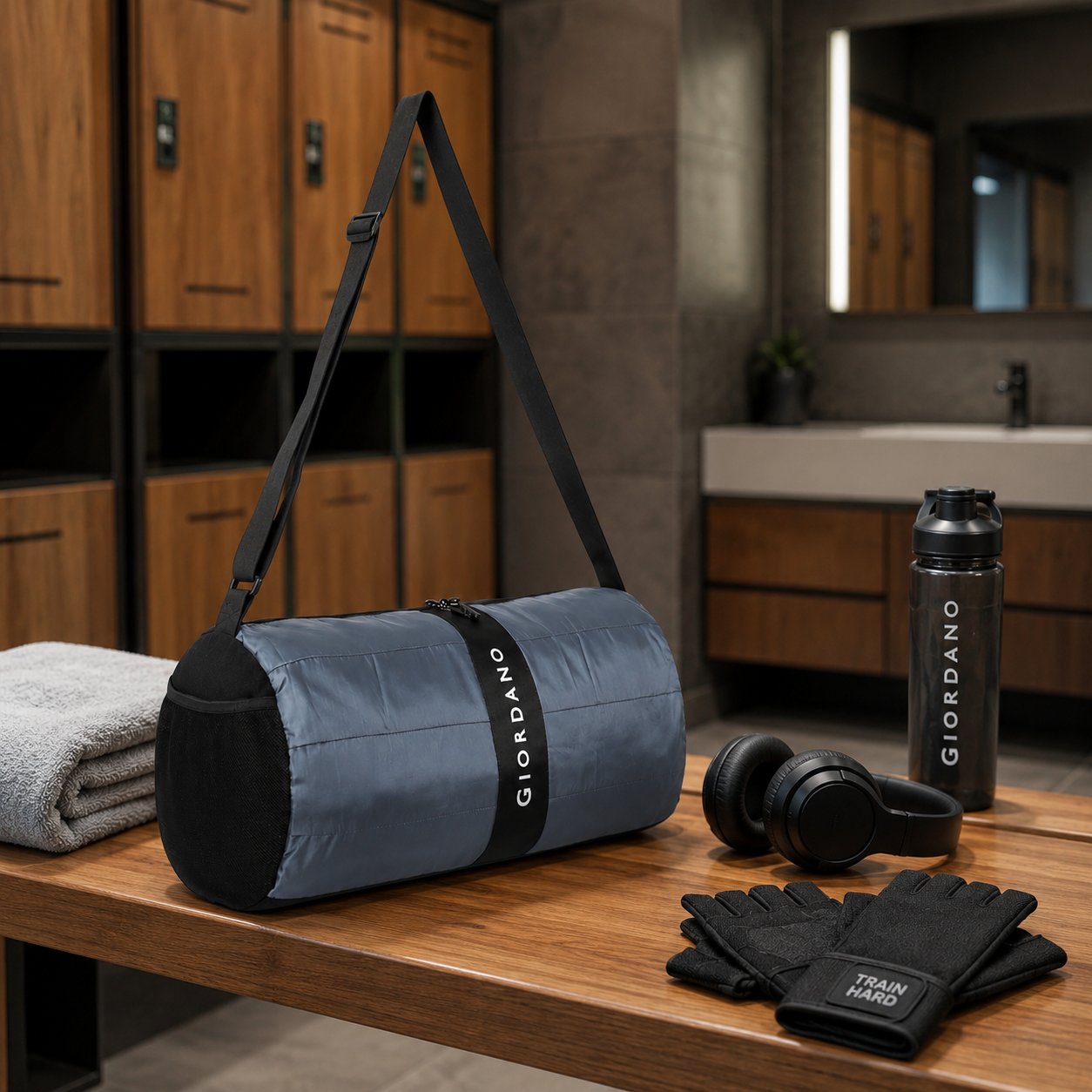 PRODUCT CODE : G - 04 DUFFLE BAG GREY image 2