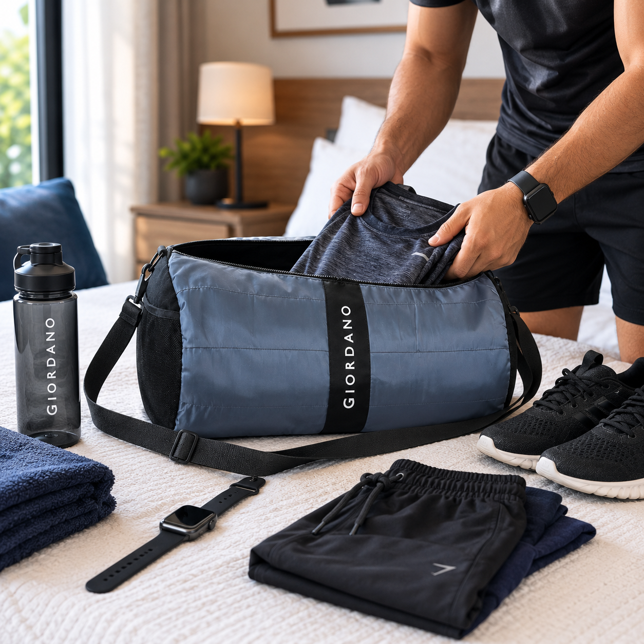 PRODUCT CODE : G - 04 DUFFLE BAG GREY image 3