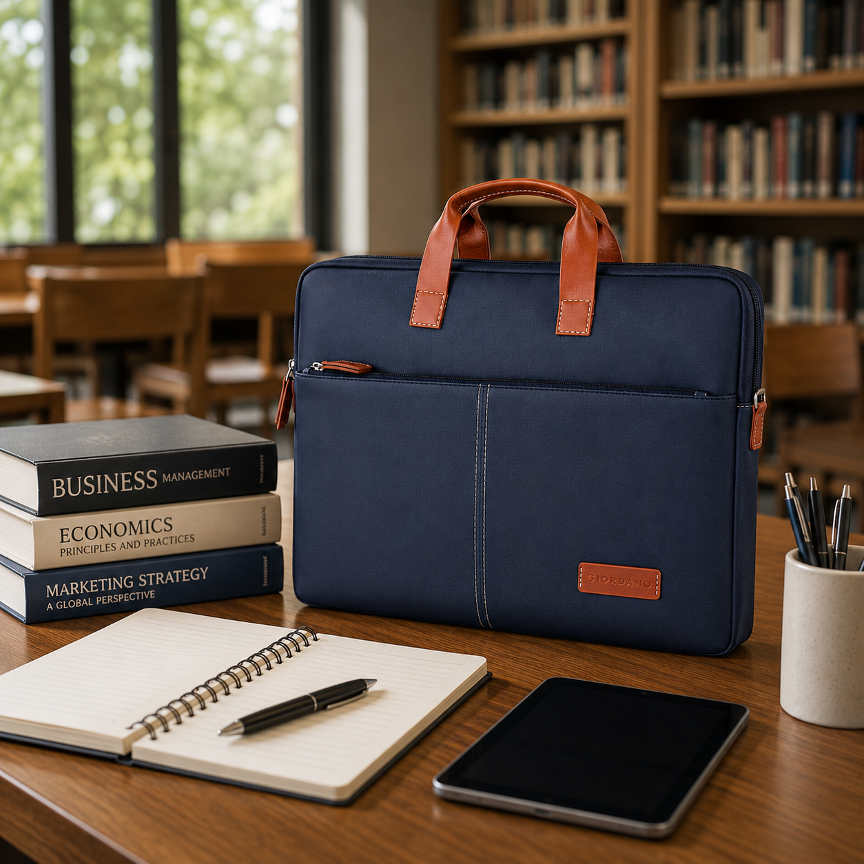 G 24 GIORDANO UNI LAPTOP SLVEER NAVY BLUE image 2