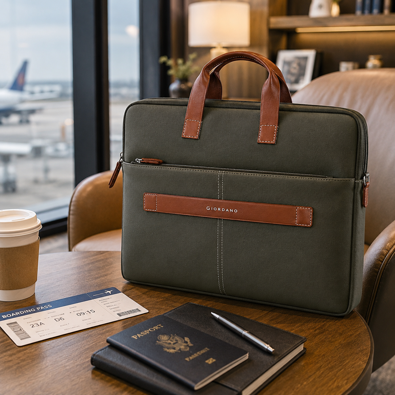 G 25 GIORDANO UNI LAPTOP SLVEER GREEN 