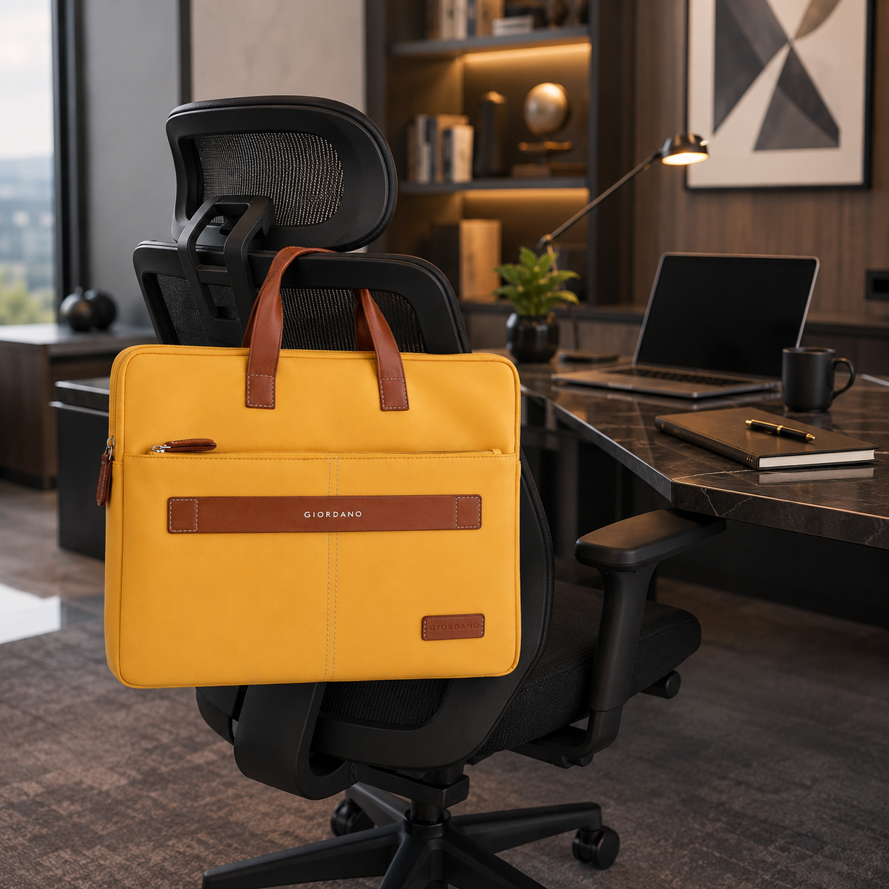 G 26 GIORDANO UNI LAPTOP SLVEER YELLOW image 2
