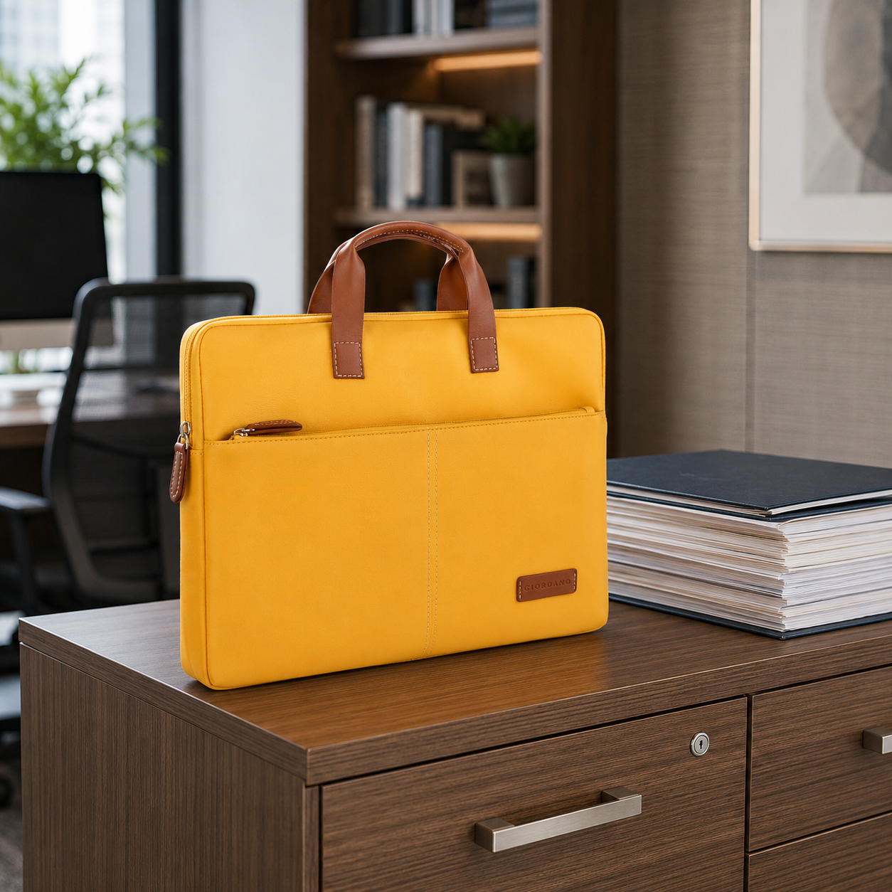 G 26 GIORDANO UNI LAPTOP SLVEER YELLOW image 3