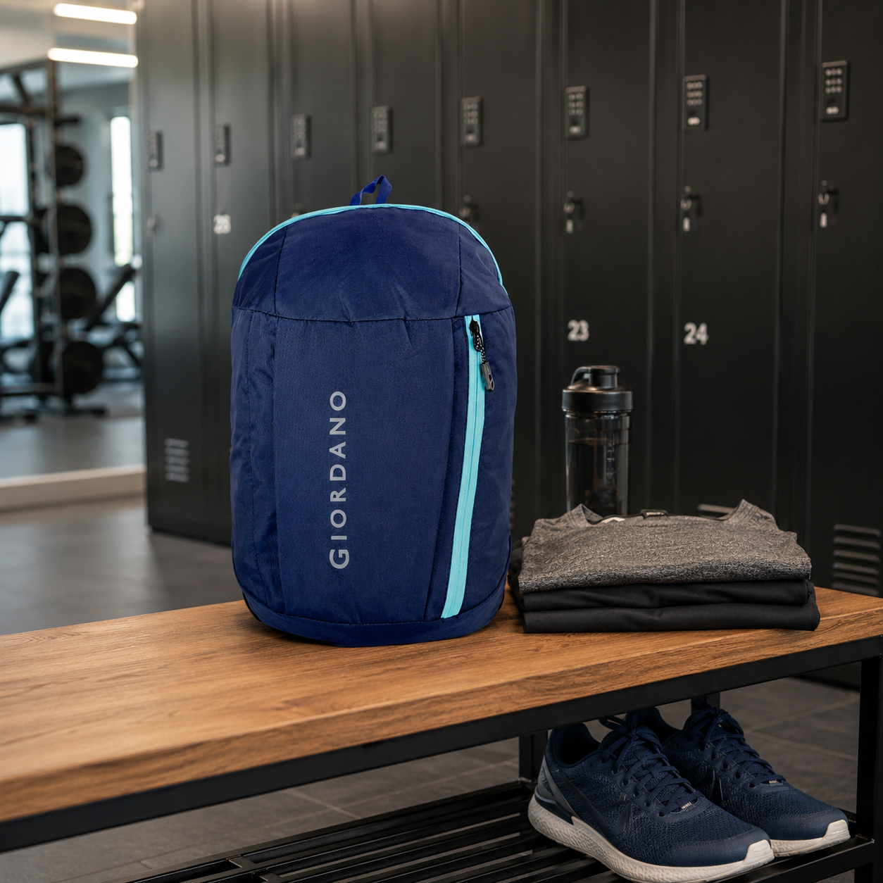 G - 15 GIORDANO ECO BACKPACK BLUE image 5