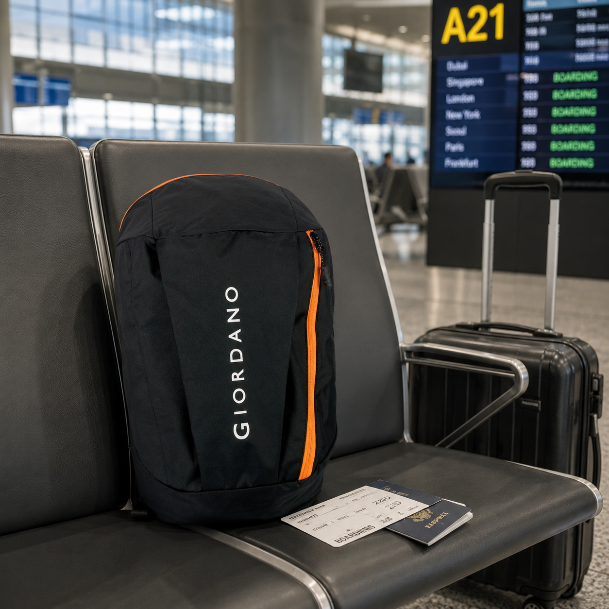 G -16 GIORDANO ECO BACKPACK BLACK
