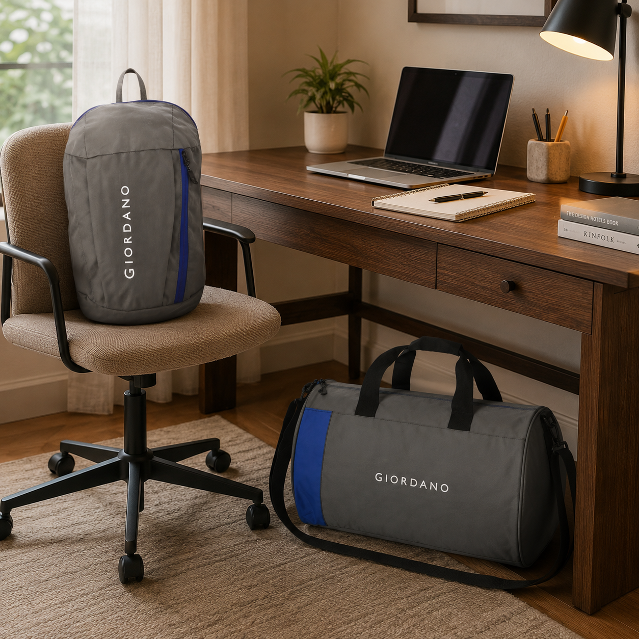 GIORDANO ECO LAPTOP BAG & DUFFLE BAG GREY - 02 image 2