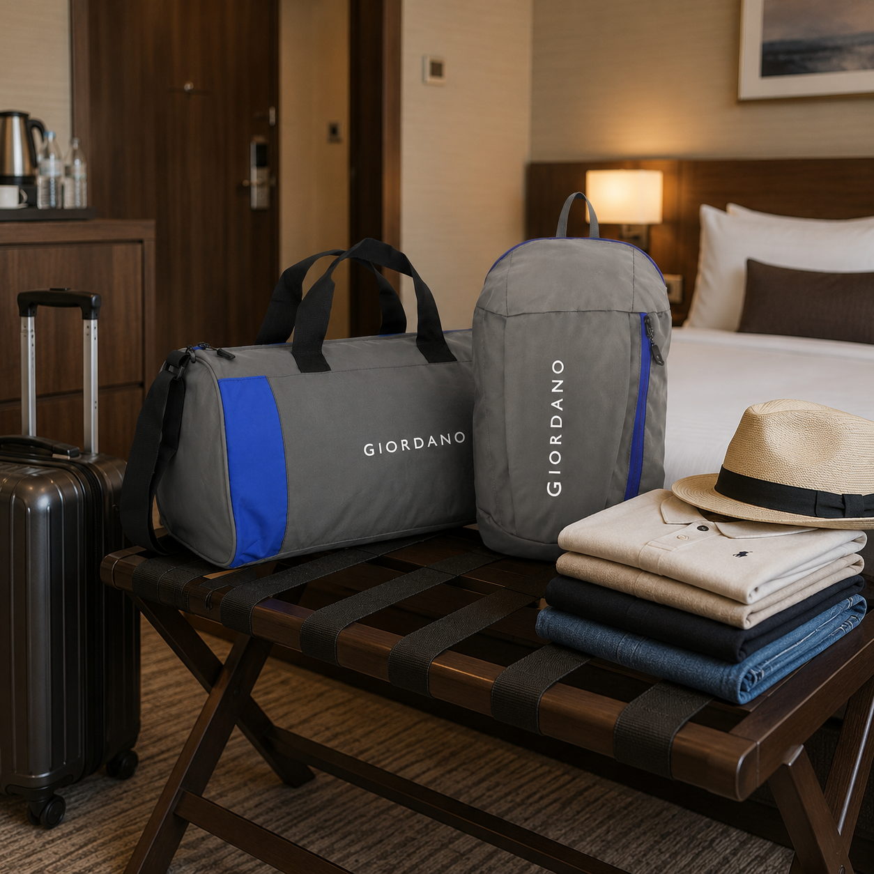 GIORDANO ECO LAPTOP BAG & DUFFLE BAG GREY - 02 image 3