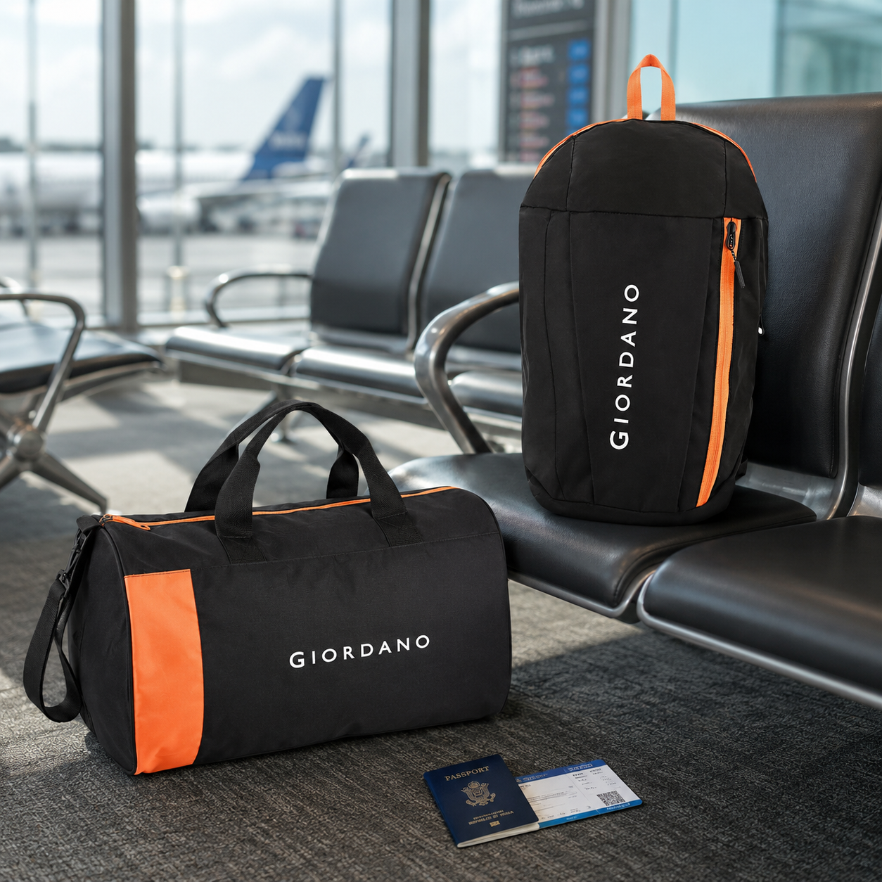 GIORDANO ECO LAPTOP BAG & DUFFLE BAG BLACK -01 image 2
