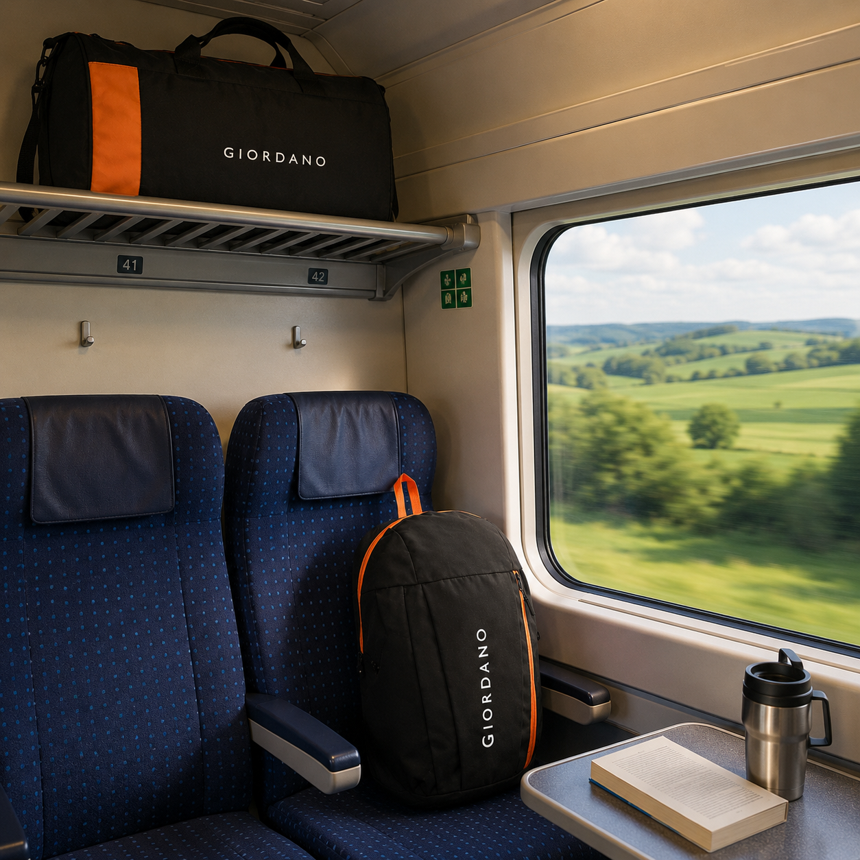 GIORDANO ECO LAPTOP BAG & DUFFLE BAG BLACK -01 image 5