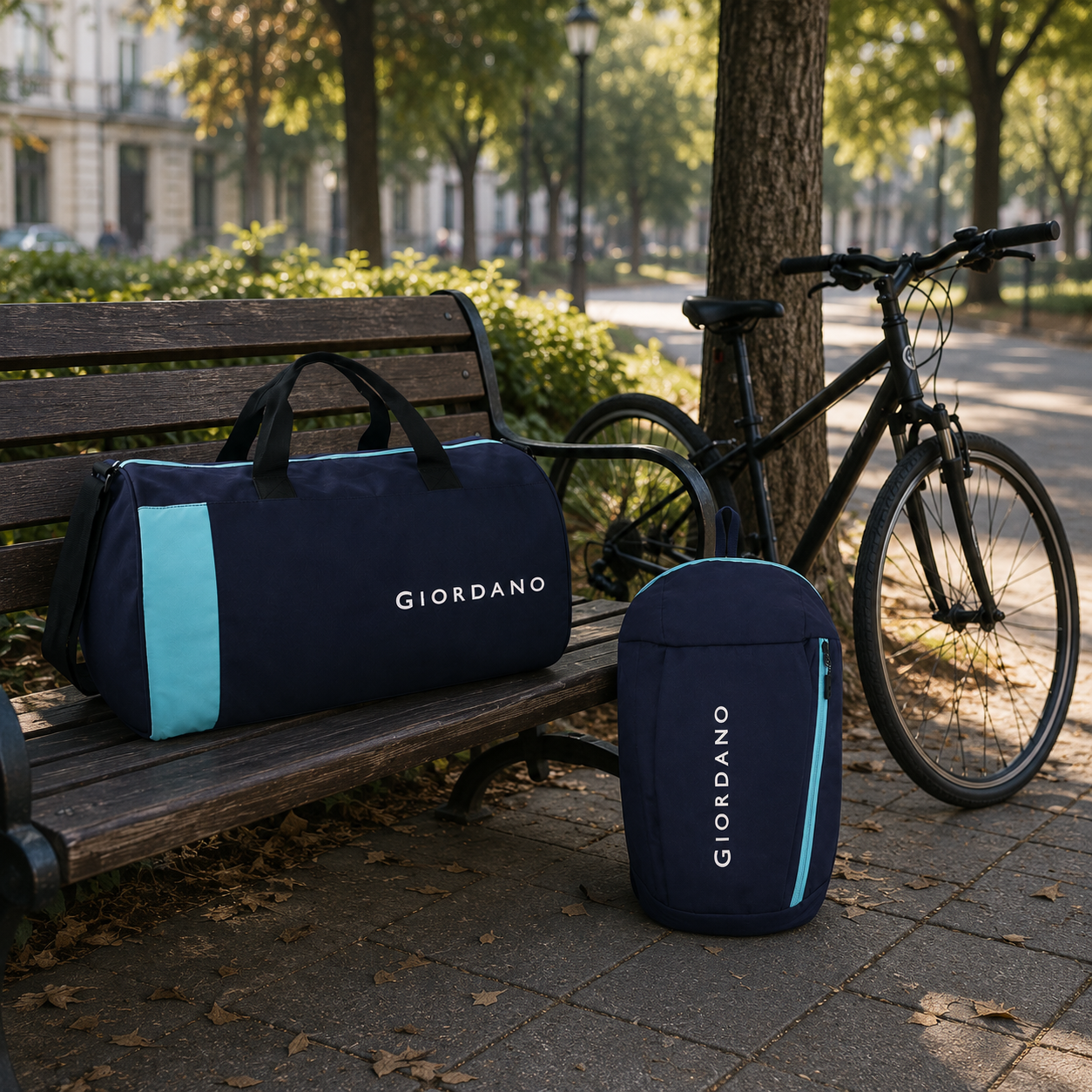 GIORDANO ECO LAPTOP BAG & DUFFLE BAG BLUE - 03 image 2