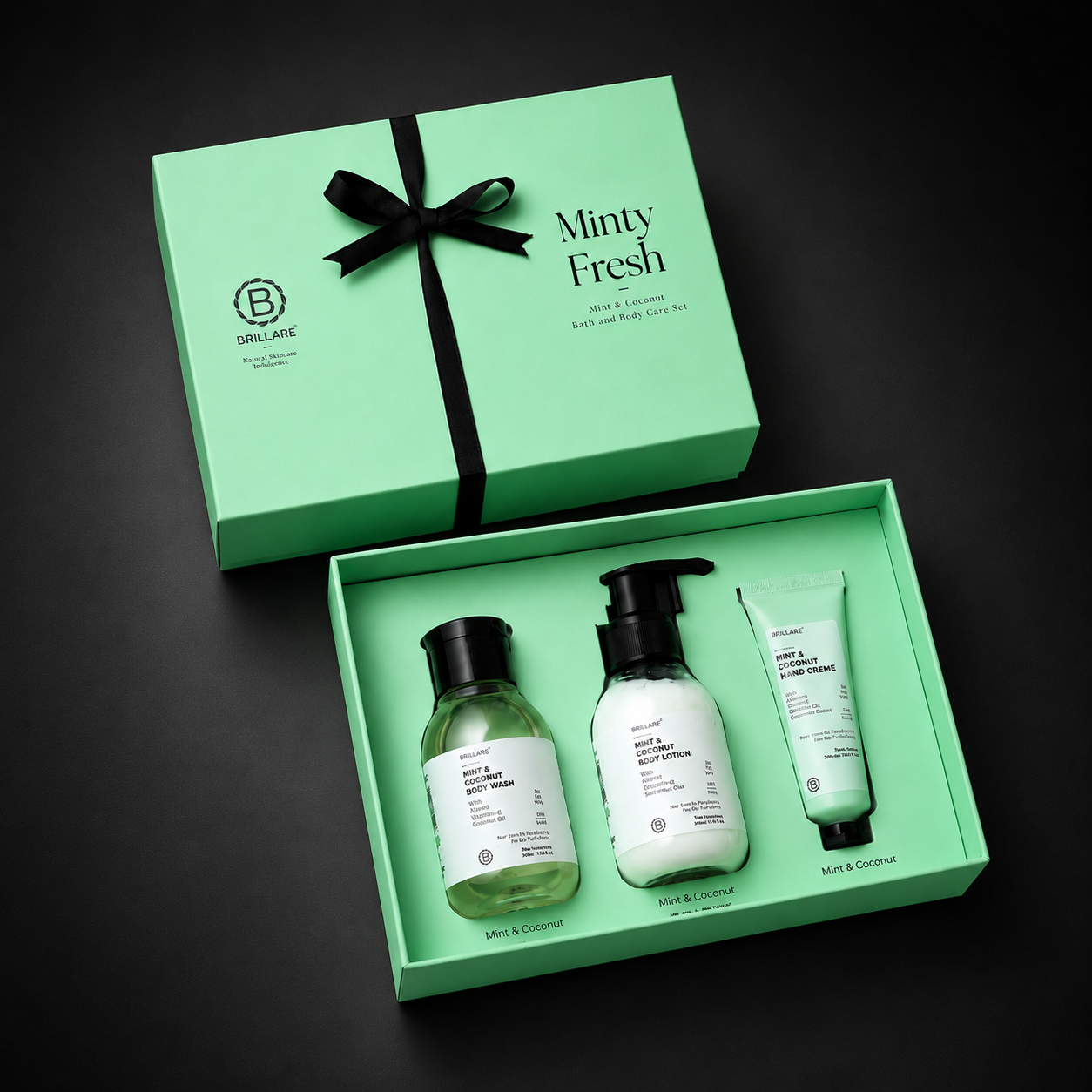 MINTY FRESH GIFT SET CONTENTS : BODY LOTION 100ML /  BODY WASH 100ML /  HAND CRÈME 30G image 5