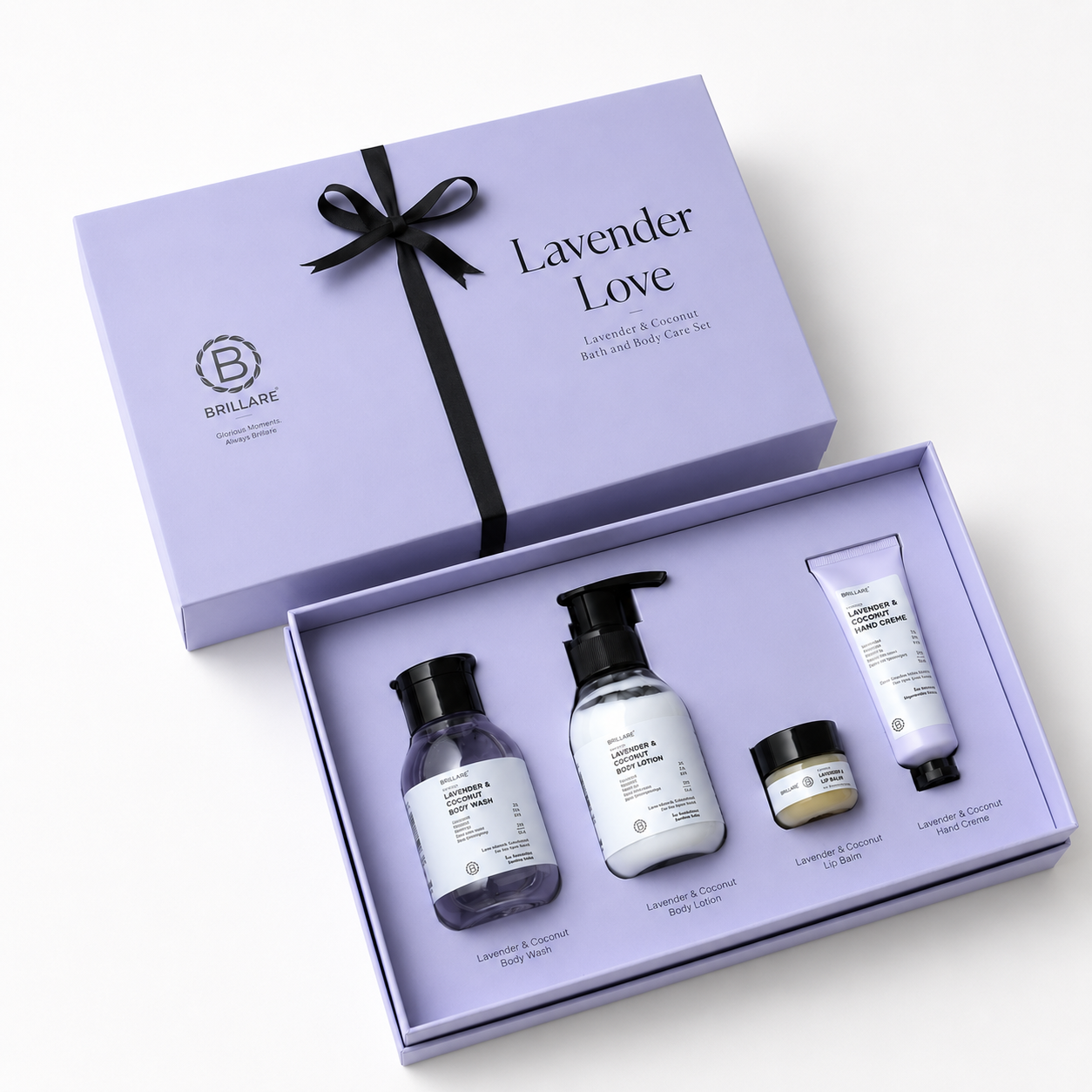LAVENDAR LOVE GIFT SET CONTENTS : BODY WASH 100ML / LIP BLAM 10G / BODY LOTION 100ML/ HAND CRÈME 30G /  image 3