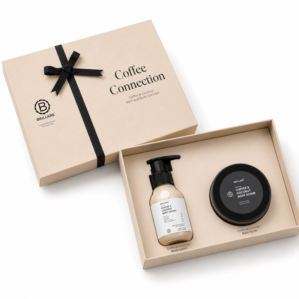 COFFEE CONNECTION PACK OF 02 CONTENTS : 1* BODY SCRUB 100G / 1* BODY LOTION 100 ML image 2