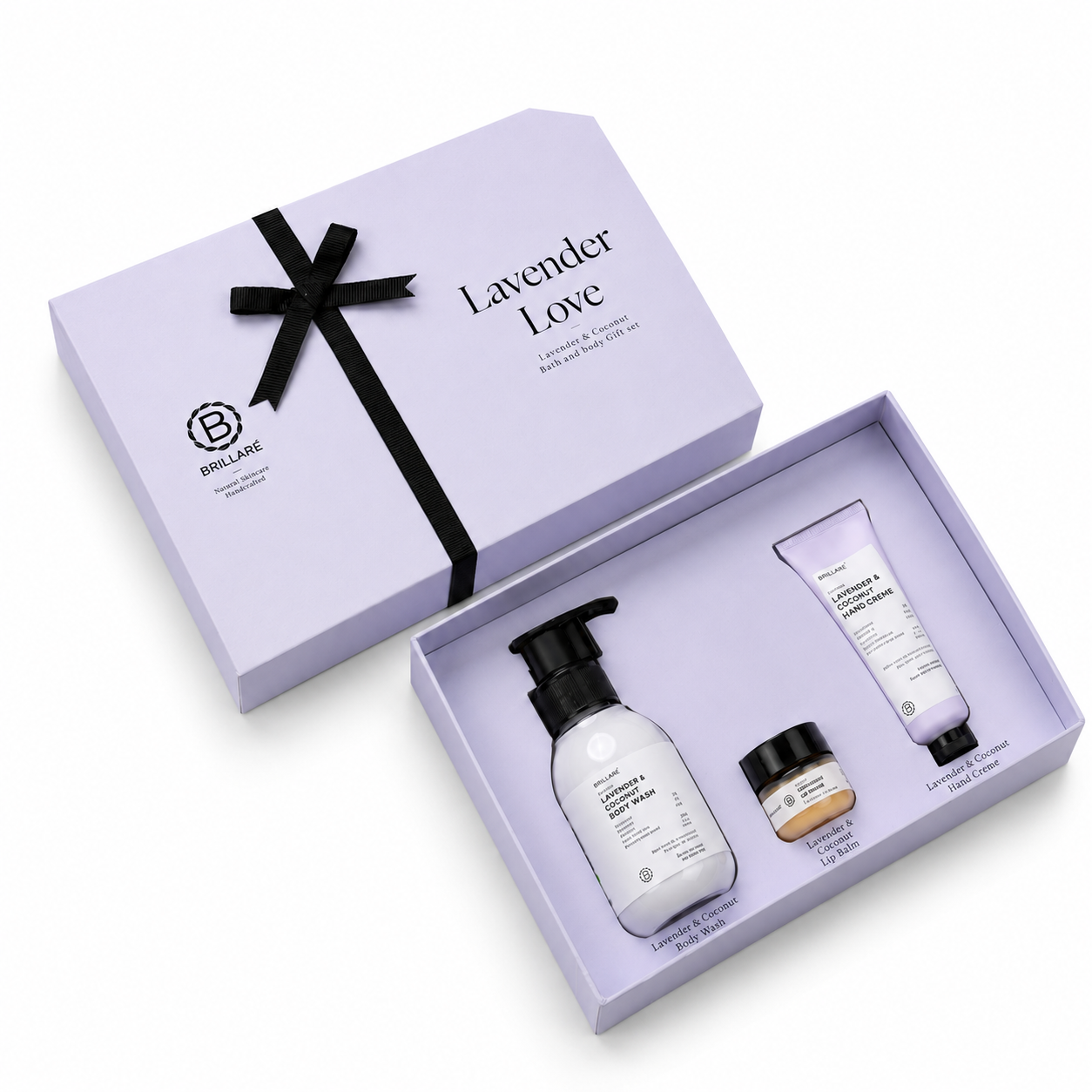LAVENDAR LOVE PACK OF 03 CONTENTS : 1* BODY WASH 100ML / 1* LIP BALM 10G /1* HAND CRÈME 30G