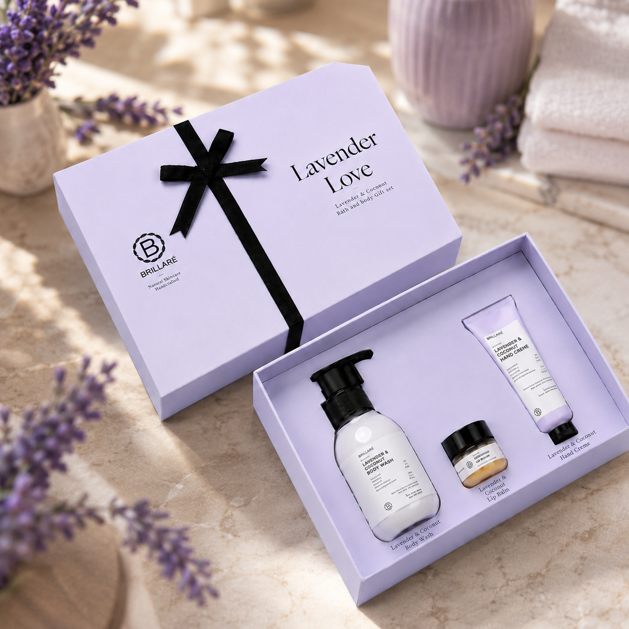 LAVENDAR LOVE PACK OF 03 CONTENTS : 1* BODY WASH 100ML / 1* LIP BALM 10G /1* HAND CRÈME 30G image 4