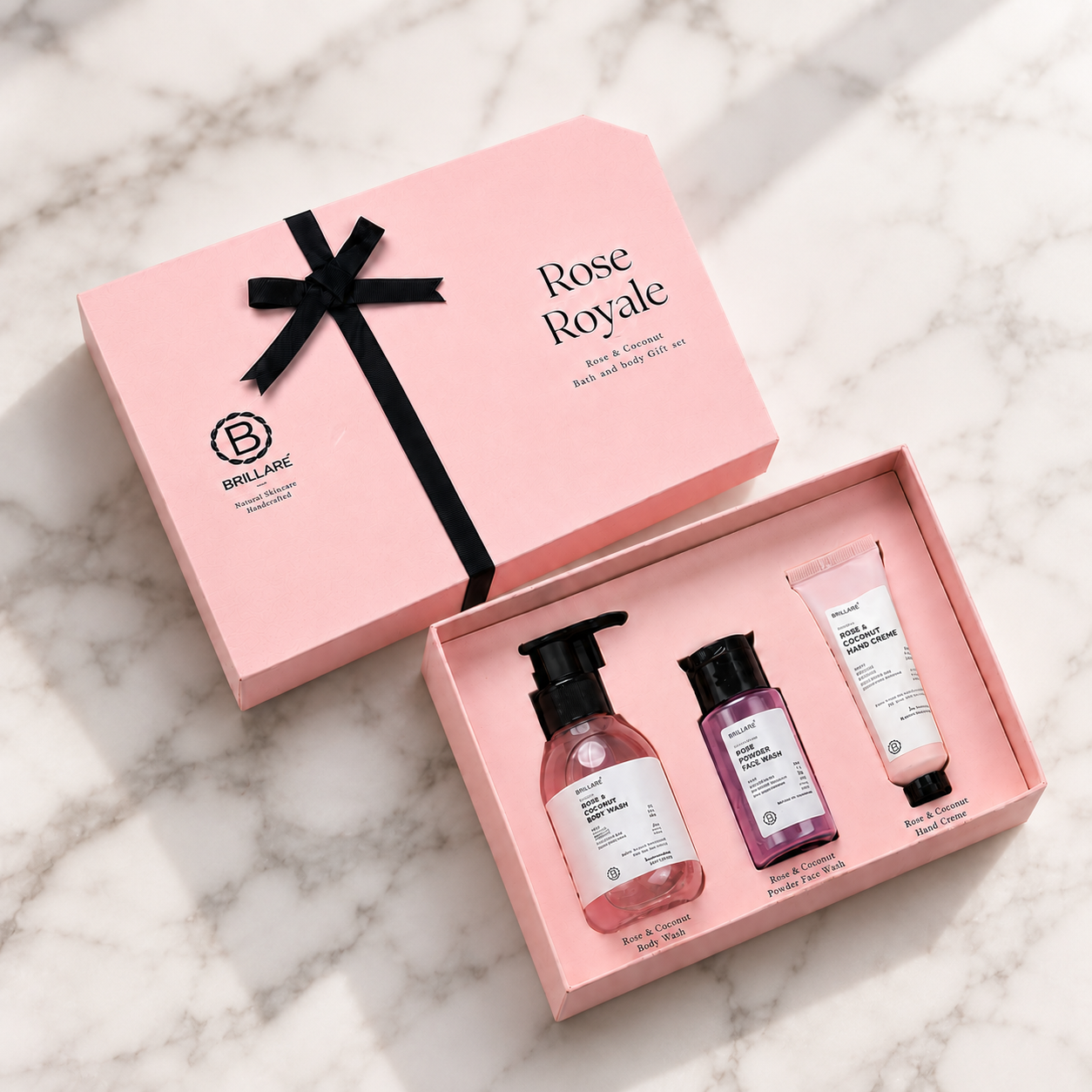 ROSE ROYALE PACK OF 03 CONTENTS : 1* BODY WASH 100ML / 1* POWDER FASE WASH 15G / 1* HAND CRÈME 30G image 5