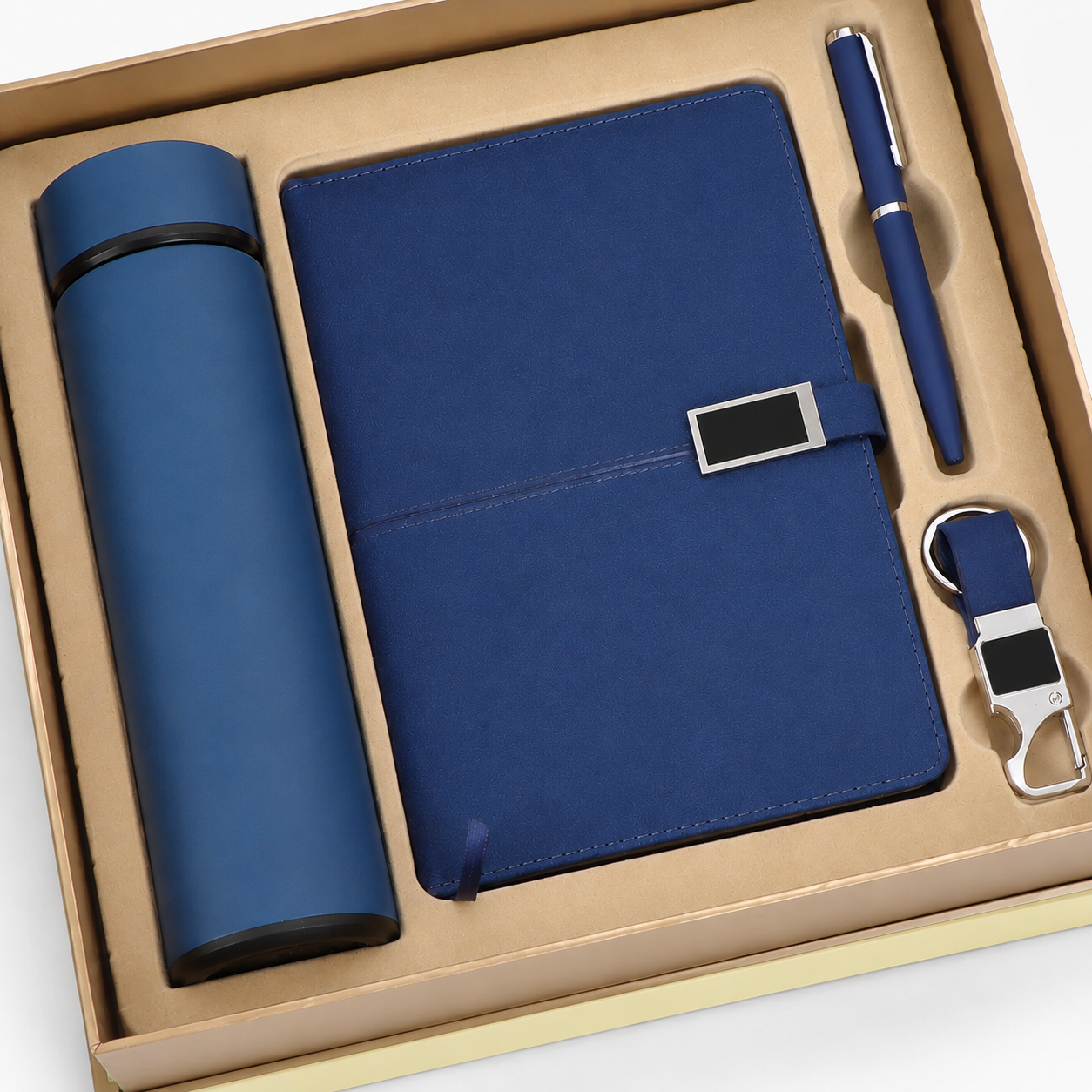 ZENITH BLUE DIARY, PEN, KEYCHAIN & BOTTLE image 2