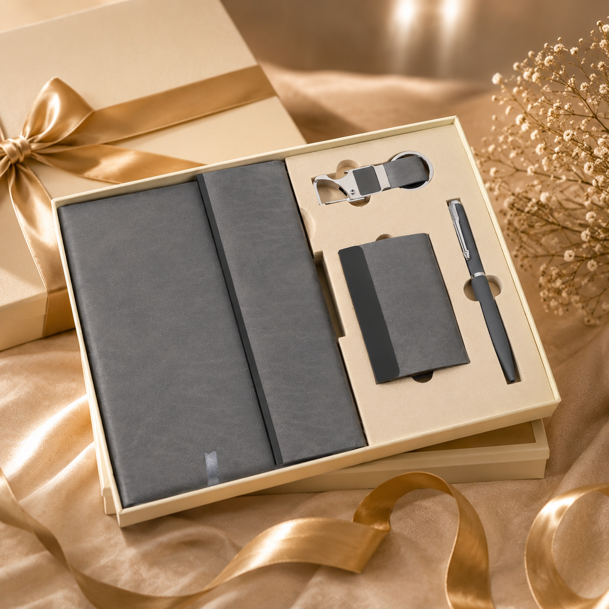 MOMENTUM GREY DIARY ,PEN, KEYCHAIN& CARDHOLDER image 3