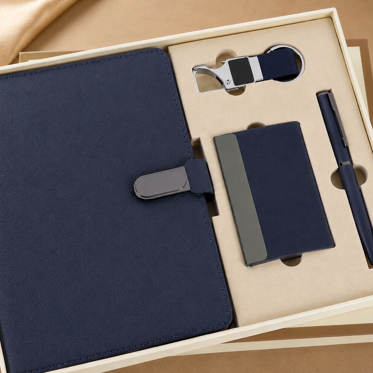 APEX BLUE  DIARY, PEN, KEYCHAIN & CARDHOLDER image 2