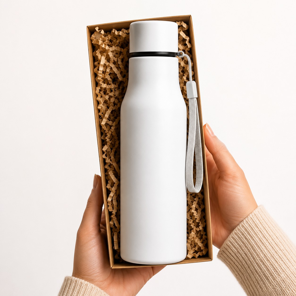STEEL BOTTLE 750 ML WHITE image 5