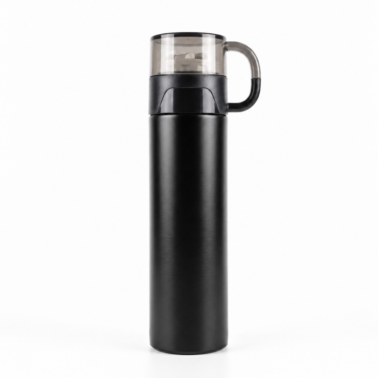 BOTTLE WITH CUP 500 ML BLACK
