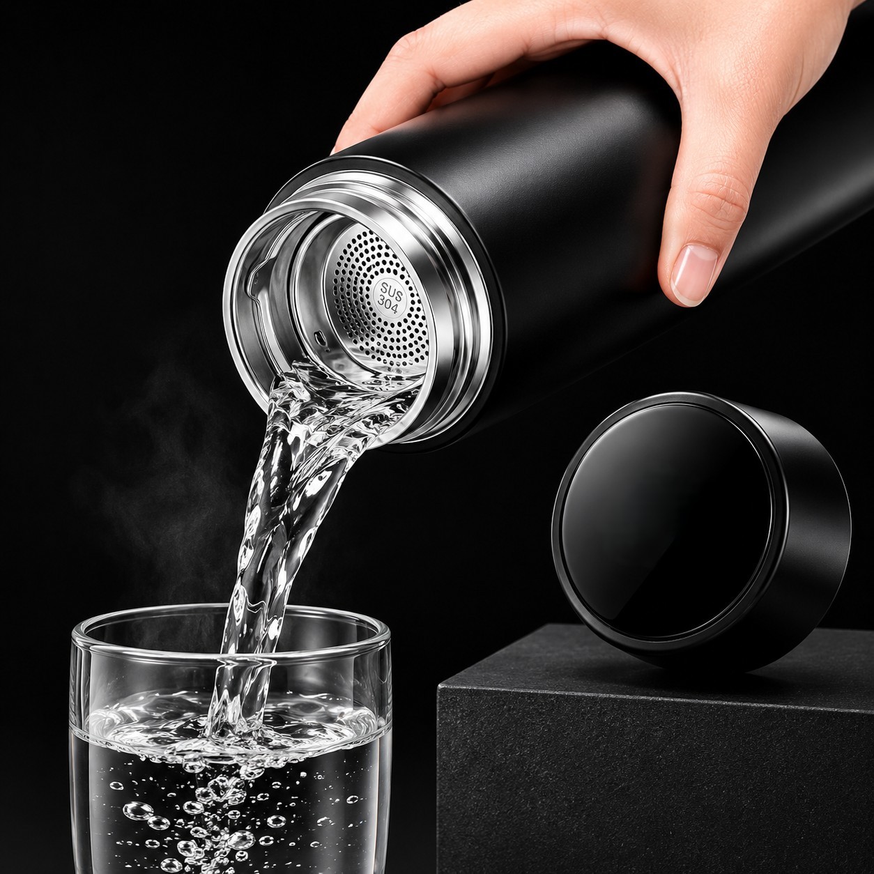 WITHOT TEMPERATURE DISPLAY 500 ML BLACK image 3