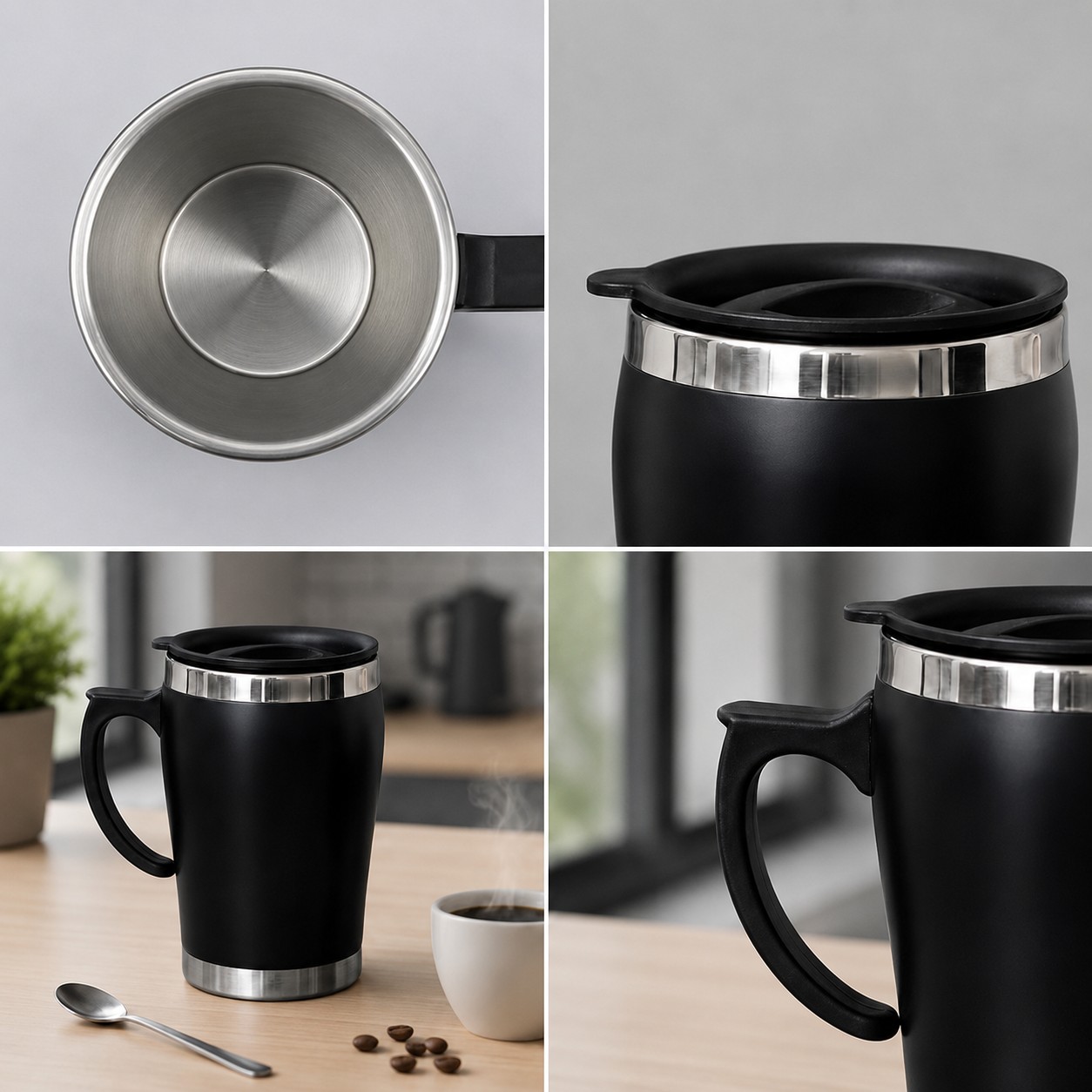STEEL COFFEE MUG 350 ML image 3