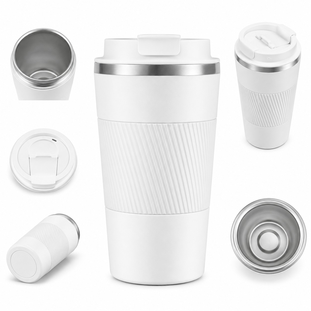 VACUUM COFFEEE MUG 400 ML WHITE image 2