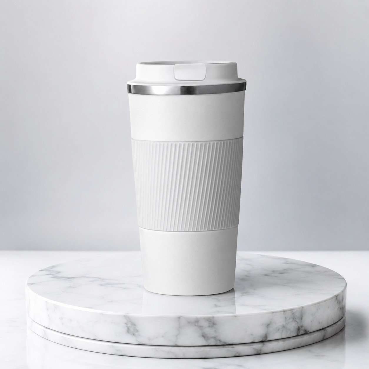 VACUUM COFFEEE MUG 400 ML WHITE image 3